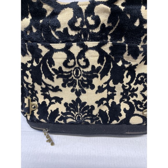 Cake by Petunia Pickle Embossed Black Velvet Diaper Bag Large - Picture 8 of 16